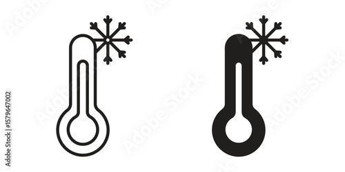 Cold icon vector modern flat and stroke designs