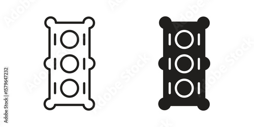 Car gasket icon vector modern flat and stroke designs