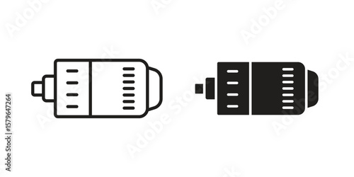 Car alternator icon vector modern flat and stroke designs