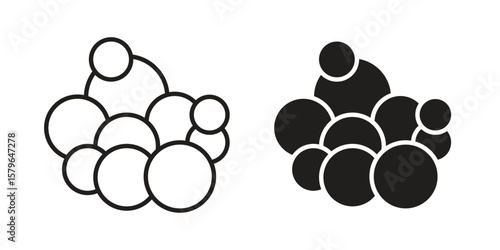 Cancer icon vector modern flat and stroke designs