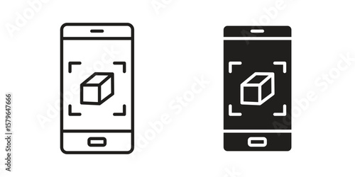 Ar apps icon vector modern flat and stroke designs Free Download Ar apps icon vector modern flat and stroke designs - GFXLoad