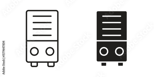 Air purifier icon vector modern flat and stroke designs