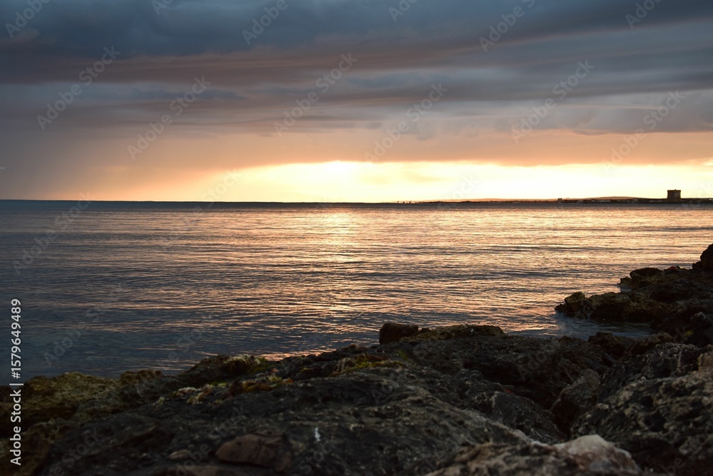 Colorful sunset by the sea Colorful sunset by the sea