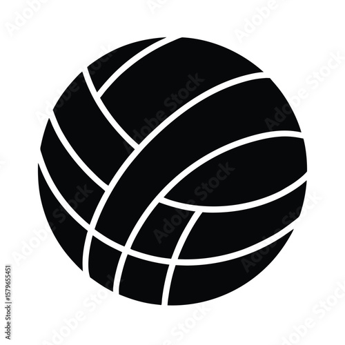 water polo ball on white background