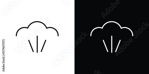фотографія Steam icon in trendy stroke liner style