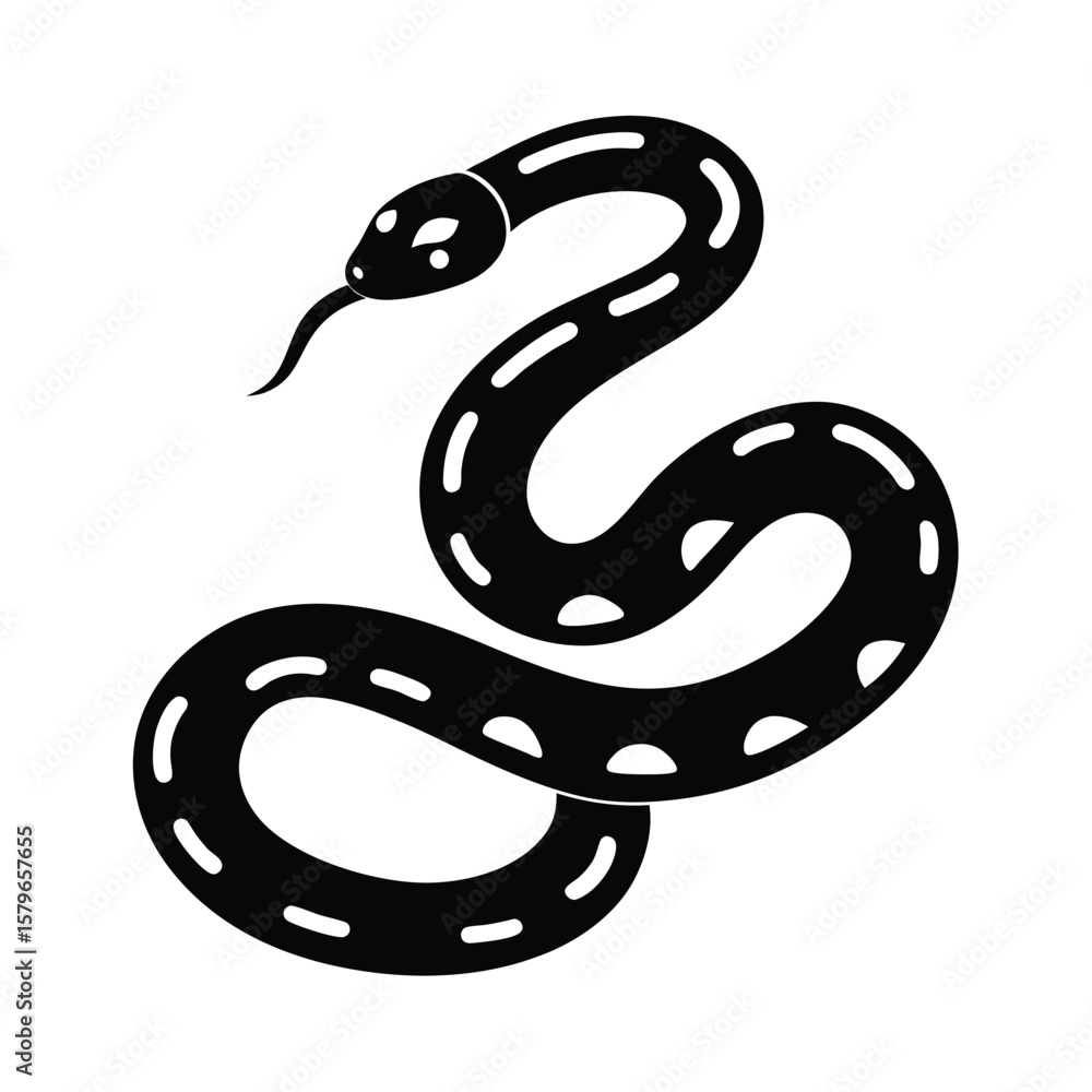 Fototapeta premium python vector illustration