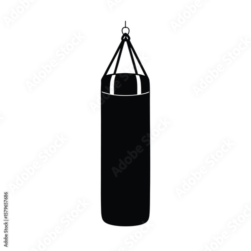vector illustration of a punching bag
