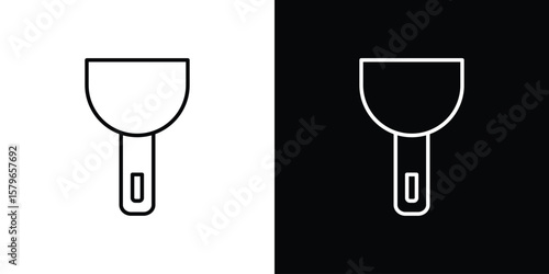 Putty knife icon in trendy stroke liner style. Set of Website icon vector.