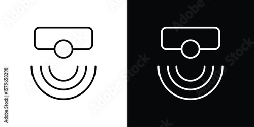 Motion sensor icon in trendy stroke liner style. Set of Website icon vector.