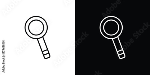 Magnifying glass icon in trendy stroke liner style. Set of Website icon vector.