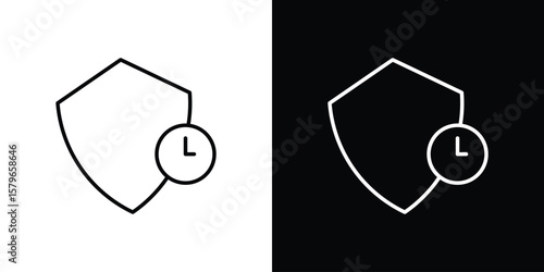 Long term icon in trendy stroke liner style. Set of Website icon vector.