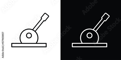 Lever icon in trendy stroke liner style. Set of Website icon vector.