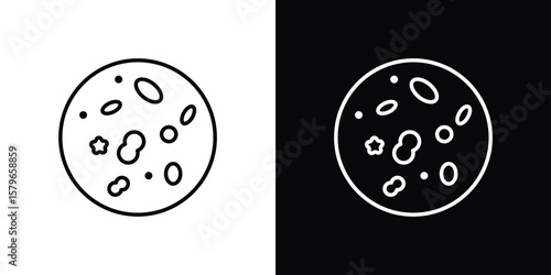 Leukemia icon in trendy stroke liner style. Set of Website icon vector.
