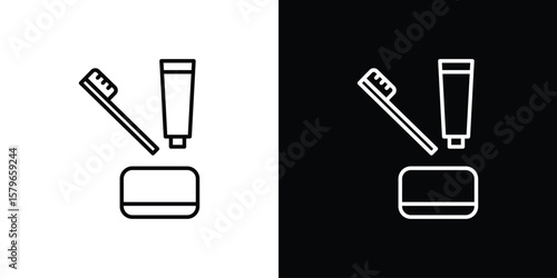 hygiene kit icon in trendy stroke liner style. Set of Website icon vector.
