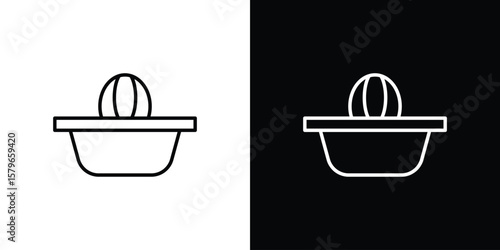 Hand Juicer icon in trendy stroke liner style. Set of Website icon vector.