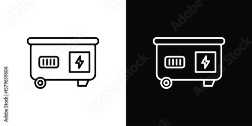 Generator icon in trendy stroke liner style. Set of Website icon vector.