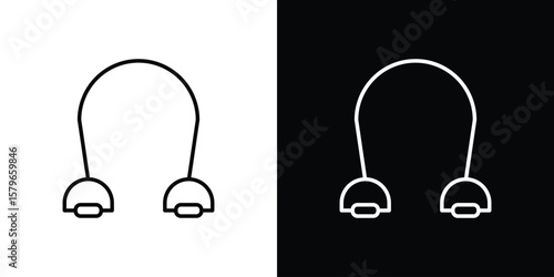 Exercise bands icon in trendy stroke liner style. Set of Website icon vector.