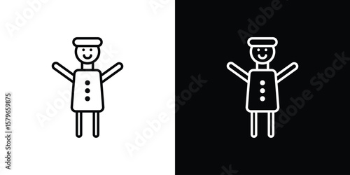 Elf icon in trendy stroke liner style. Set of Website icon vector.