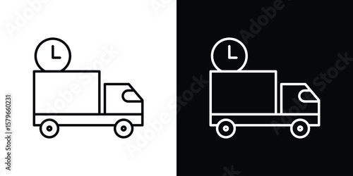 Delivery delay icon in trendy stroke liner style. Set of Website icon vector.