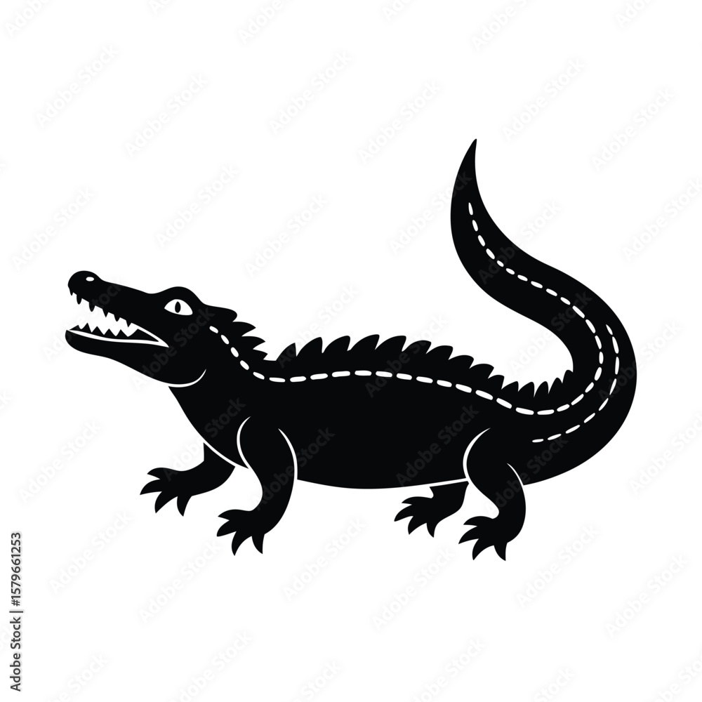 Fototapeta premium vector illustration of a crocodile