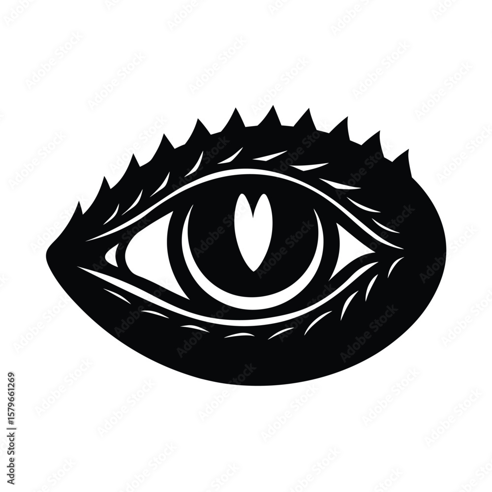 Obraz premium crocodile eye vector illustration