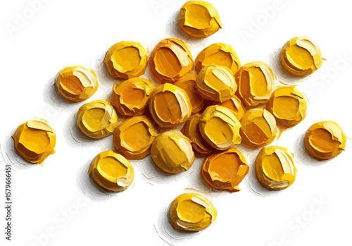 A Handful of Mustard Seeds with oil painting