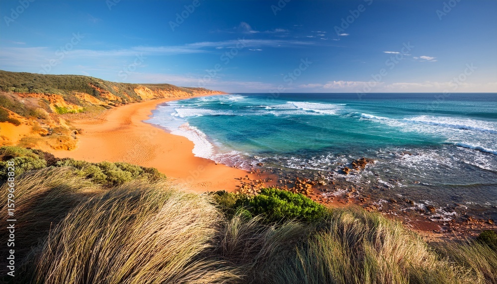 Obraz premium serene scenic beauty of sorrento back beach mornington peninsula victoria