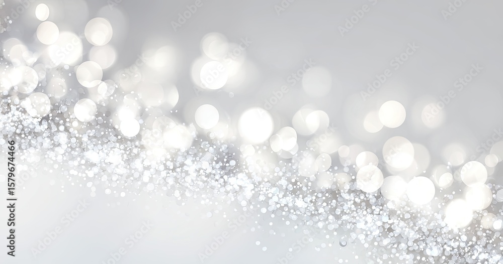 Elegant silver bokeh flowing background. Possible use Holiday design Elegant silver bokeh flowing background. Possible use Holiday design