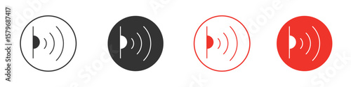 Infrared icon symbol. Simple, flat design for web or mobile app. Minimal Vector illustration logotype.