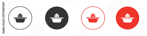 Hand Juicer icon symbol. Simple, flat design for web or mobile app. Minimal Vector illustration logotype.