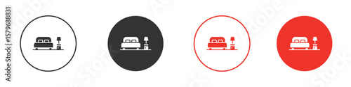 Clean Room icon symbol. Simple, flat design for web or mobile app. Minimal Vector illustration logotype.
