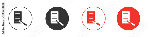 Auditors icon symbol. Simple, flat design for web or mobile app. Minimal Vector illustration logotype.