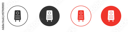 Air purifier icon symbol. Simple, flat design for web or mobile app. Minimal Vector illustration logotype.