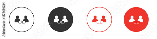 Affiliate link icon symbol. Simple, flat design for web or mobile app. Minimal Vector illustration logotype.