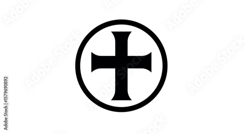Teutonic Order Cross in Oval Frame