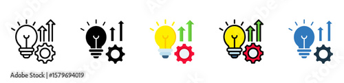 Evolve icon multiple style 