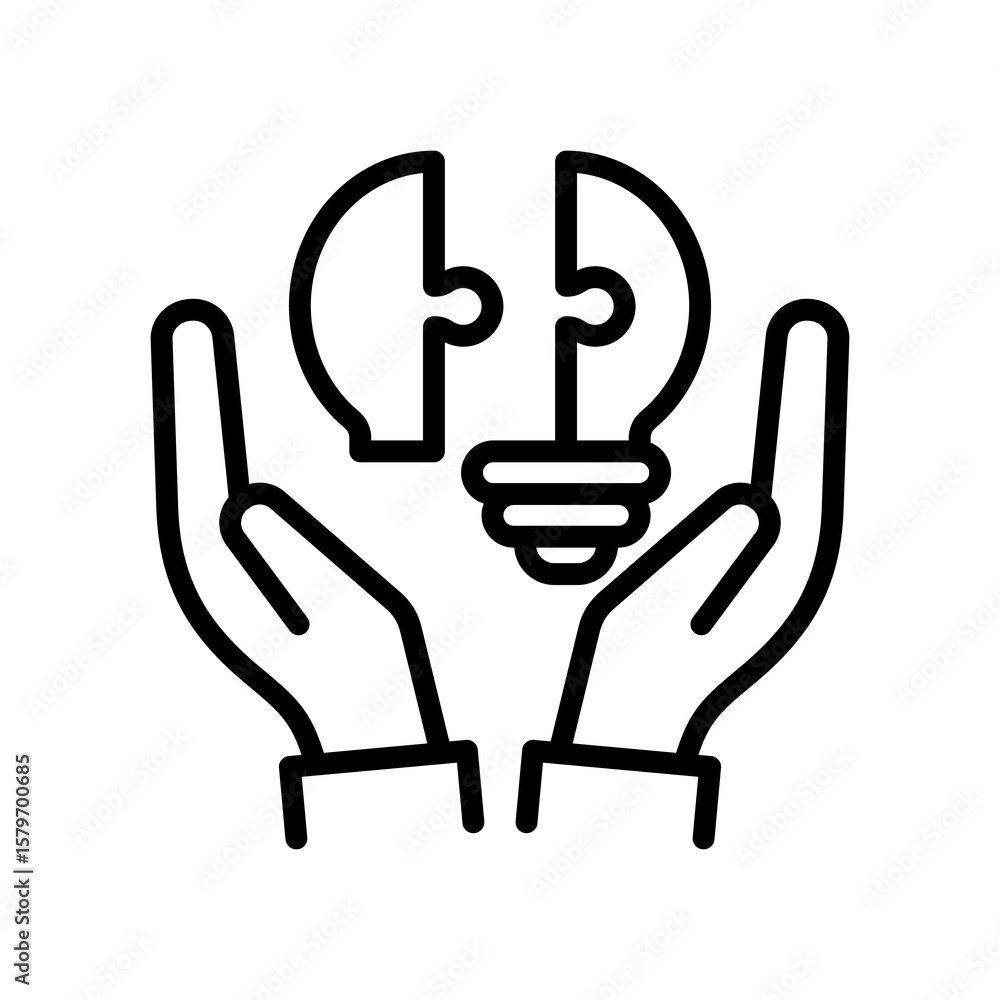 Obraz premium Problem Solving line icon