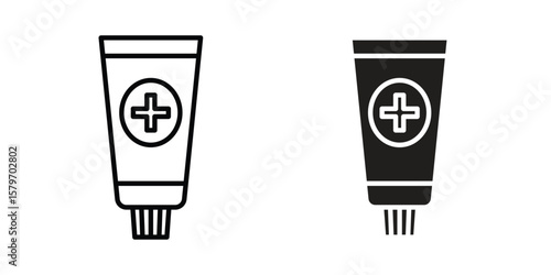 Ointment icon concept. pixel perfect linear ui icon.