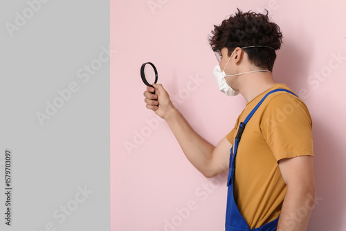 Male worker of cleaning ser...