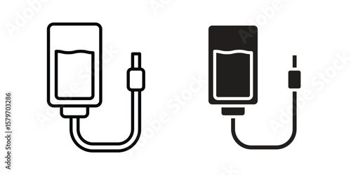 Intravenous icon concept. pixel perfect linear ui icon.