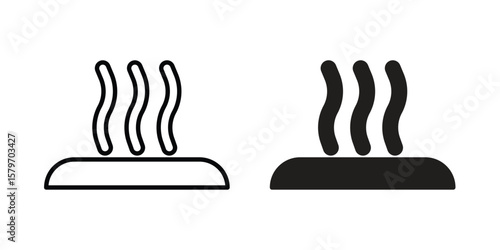 Hot icon concept. pixel perfect linear ui icon.