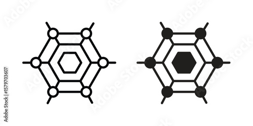 Graphene icon concept. pixel perfect linear ui icon.