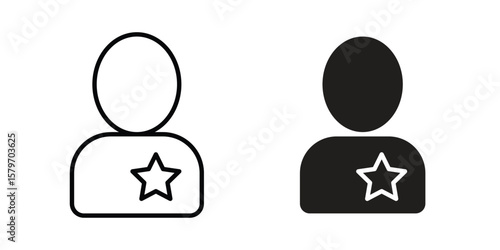 Good human icon concept. pixel perfect linear ui icon.