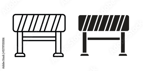 Barrier icon concept. pixel perfect linear ui icon.