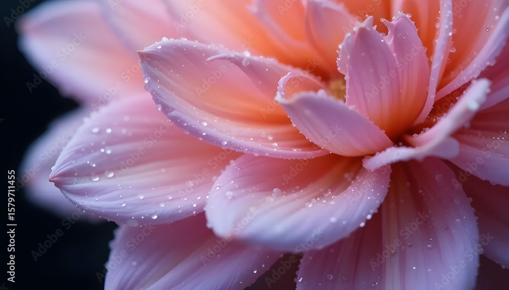 Fototapeta premium Soft Ombre Floral Macros with Pastel Petal Gradients
