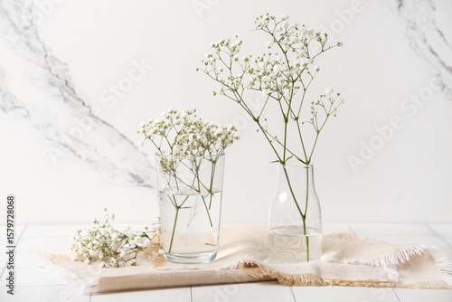 Delicate white gypsophila f...