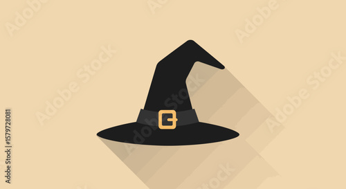 Creepy Witch Hood Vector for Halloween Decoration