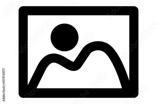 画像が読み込めない時や画像をアップロードする箇所を示すアイコンイラスト