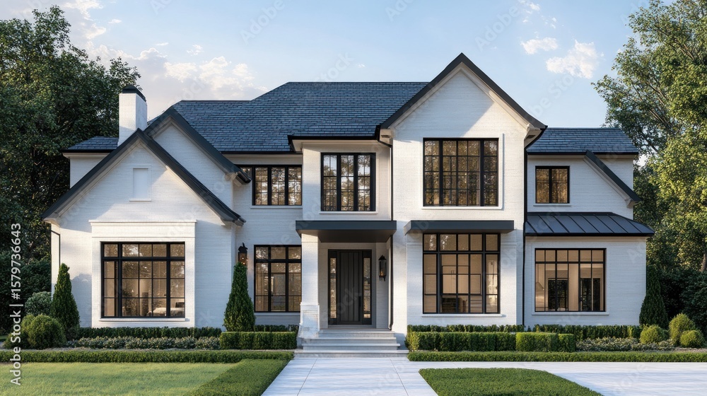 Fototapeta premium Modern Farmhouse Exterior