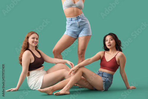 Young body positive women i...